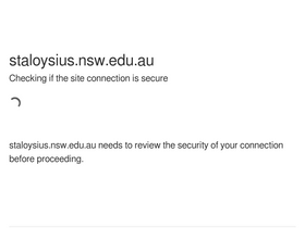 'staloysius.nsw.edu.au' screenshot
