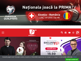 'primatv.ro' screenshot