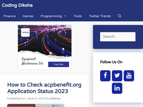 'codingdiksha.com' screenshot