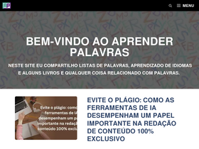 'aprenderpalavras.com' screenshot