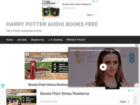 'potteraudio.com' screenshot