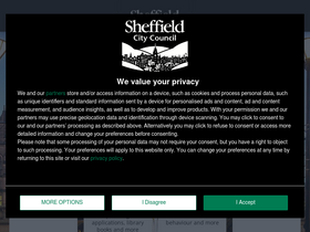 'sheffield.gov.uk' screenshot