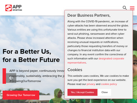 'asiapulppaper.com' screenshot