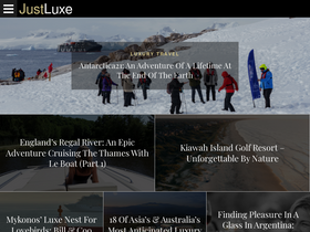 'justluxe.com' screenshot
