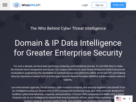 'whoisxmlapi.com' screenshot