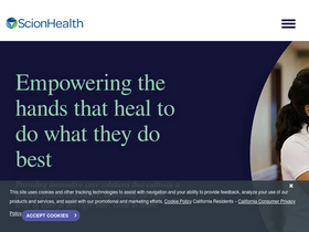 'scionhealth.com' screenshot