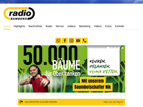 'radio-bamberg.de' screenshot