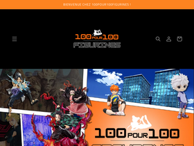 100pour100figurines.fr homepage screenshot
