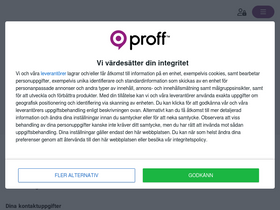 'proff.se' screenshot