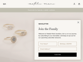 'nataliemariejewellery.com' screenshot