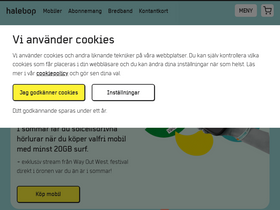 'halebop.se' screenshot
