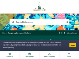 'kitchener.ca' screenshot