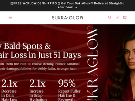 SukraGlow homepage screenshot