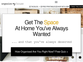 'organisemyhouse.com' screenshot