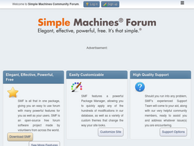 'simplemachines.org' screenshot
