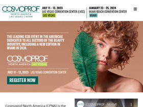 'cosmoprofnorthamerica.com' screenshot