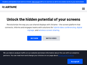 'airtame.com' screenshot