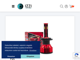 'izzi.hu' screenshot