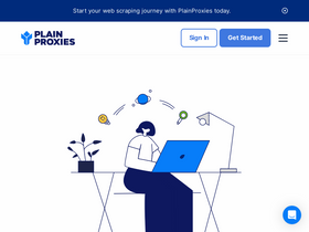 'plainproxies.com' screenshot