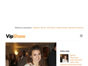 'vipshow.cz' screenshot