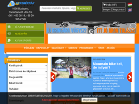 'k2-bike.hu' screenshot