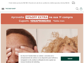 'thebodyshop.com.br' screenshot