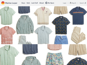 'marinelayer.com' screenshot