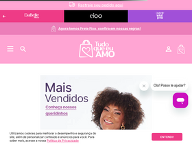 'tudoqueeuamo.com.br' screenshot