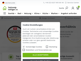 'heizung-billiger.de' screenshot