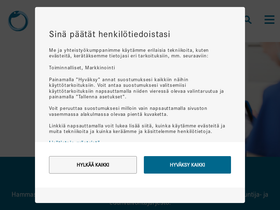 'hammaslaakariliitto.fi' screenshot