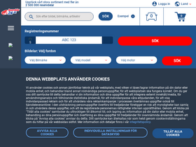 'reservdelar24.se' screenshot