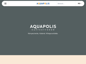 'napfenyfurdoaquapolis.com' screenshot