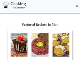'cookingtoentertain.com' screenshot