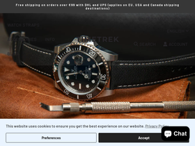 timetrek.shop homepage screenshot