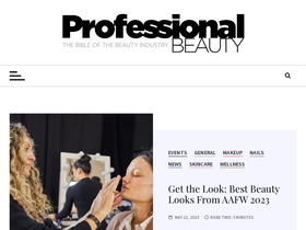 'professionalbeauty.com.au' screenshot