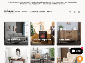 Borgè homepage screenshot
