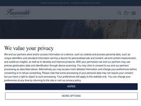 'faconnable.com' screenshot