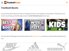 'footballboots.co.uk' screenshot