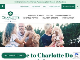 'charlottedogclub.com' screenshot