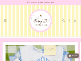 Honey Bee Designs FW website screenshot