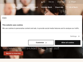 'bachvereniging.nl' screenshot