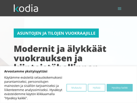 'kodia.fi' screenshot