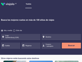 'viajala.com' screenshot