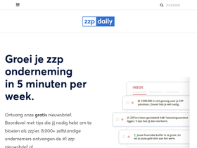 'zzpdaily.nl' screenshot