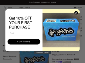 songnario.com homepage screenshot