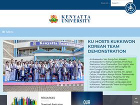 'ku.ac.ke' screenshot