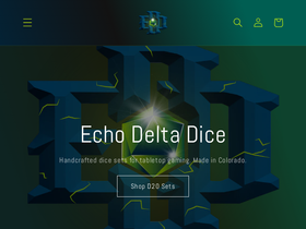 echodeltadice.com homepage screenshot