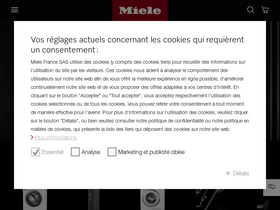 'miele.fr' screenshot