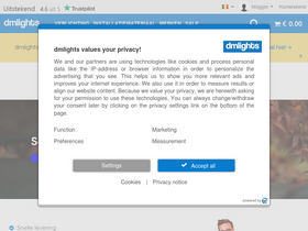 'dmlights.be' screenshot