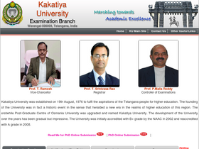 'kuexams.org' screenshot